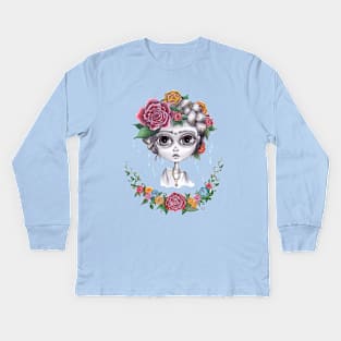 Frida Khalo Kids Long Sleeve T-Shirt